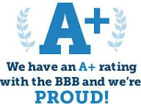 Proud BBB A+ Rating logo